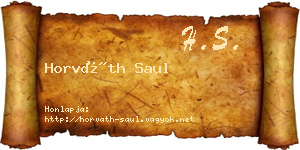Horváth Saul névjegykártya